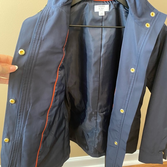 Women’s Crown & Ivy Lightweight Jacket Navy Petite Small - Picture 5 of 6